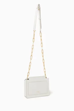 Buy ZAC Zac Posen White Bea Chain Crossbody Bag in Soft Leather For Women Online Ounass Bahrain