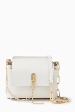 Buy ZAC Zac Posen White Bea Chain Crossbody Bag in Soft Leather For Women Online Ounass Bahrain