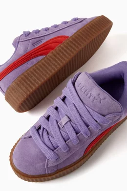 Buy Puma Purple x Fenty Creeper Phatty Low top Sneakers in Suede For Women Online Ounass Bahrain