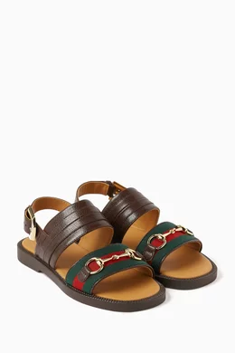 Gucci horsebit flat sandals on sale