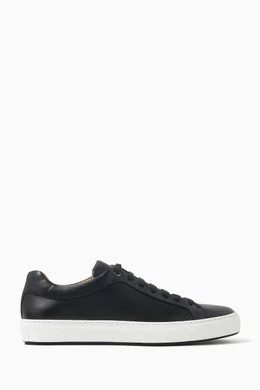 Buy BOSS Blue Mirage Tenn Sneakers in Leather For Men Online Ounass Bahrain