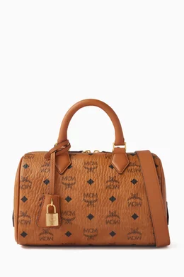 Mcm small boston bag clearance