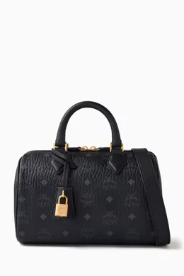Mcm small boston bag hot sale