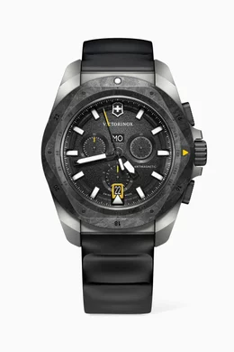 Buy Victorinox Black I.N.O.X. Quartz Chronograph Wood Rubber Watch 43mm For Men Online Ounass Bahrain