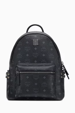 Mcm small backpack black deals