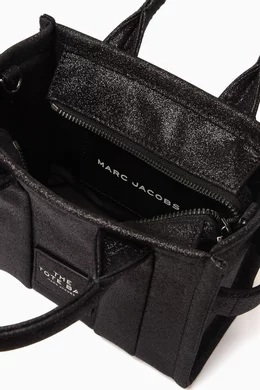 Buy Marc Jacobs Black The Micro Tote Bag in Glitter Leather For Women Online Ounass Bahrain