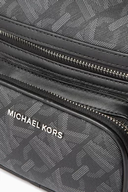 Buy Michael Kors Black Hudson Empire Signature Logo Belt Bag in Coated canvas For Men Online Ounass Bahrain