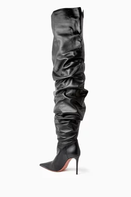 Amina muaddi over the knee boots clearance