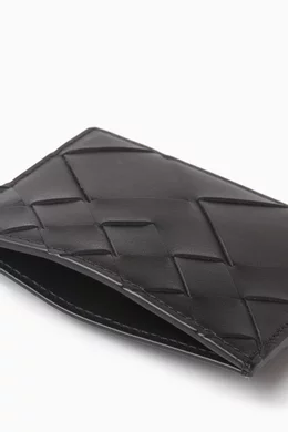 Buy Bottega Veneta Black Credit Card Case in Intrecciato Leather For Men Online Ounass Bahrain