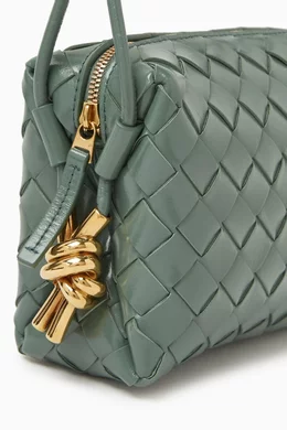 Bottega veneta intrecciato leather crossbody bag sales