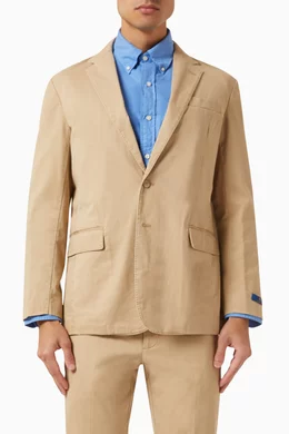 Buy Polo Ralph Lauren Brown Sport Coat in Stretch Cotton Chino For Men Online Ounass Bahrain