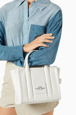 Buy Marc Jacobs White The Small Tote Bag in Croc embossed Leather For Women Online Ounass Bahrain
