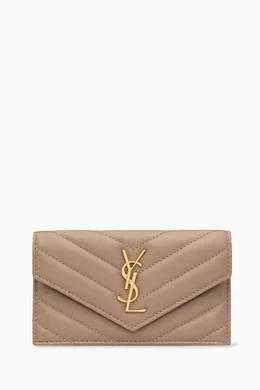 Matelasse leather wallet ysl clearance