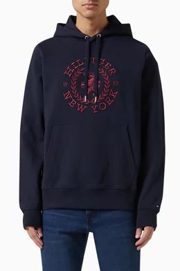 Hilfiger crest hoodie clearance
