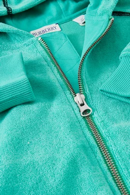 Burberry hoodie kids green discount