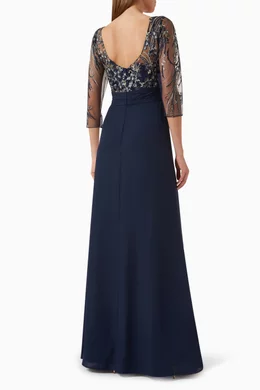 Lace bodice maxi dress sales