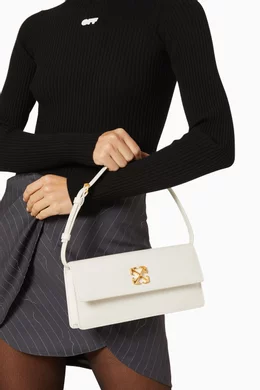 Buy Off White White Jitney 1.0 Shoulder Bag in Leather For Women Online Ounass Bahrain