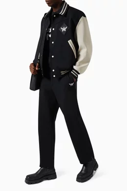 Mcm letterman jacket cheap
