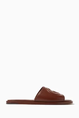 Gucci leather slide sandal discount