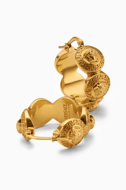 Versace medusa hoop earrings sale