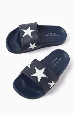 Buy Stella McCartney Blue Star Slides in Calf Leather For Girls Online Ounass Bahrain