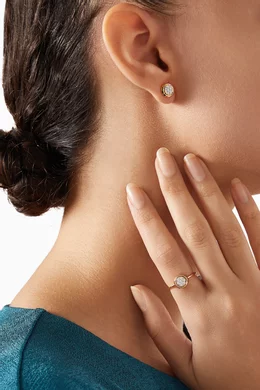 Buy Damas White Illusion Oval Diamond Ring in 18kt Gold For Women Online Ounass Bahrain