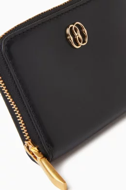 Buy Bally Black Emblem Coin Purse in Calfskin Leather For Women Online Ounass Bahrain