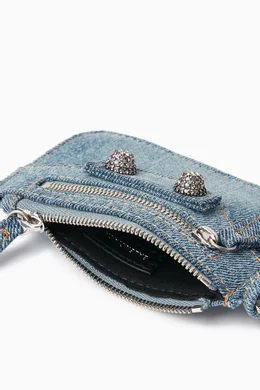 Buy Balenciaga Blue Le Cagole Coin Holder in Frayed Denim For Women Online Ounass Bahrain