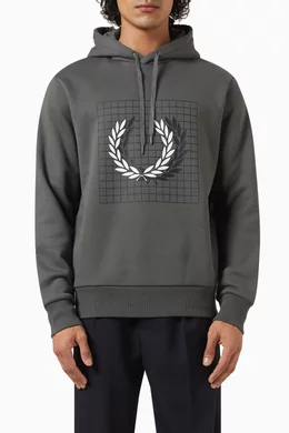 Fred perry green hoodie on sale