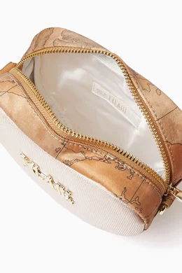 Buy Alviero Martini Pink Logo Heart Bag in Cotton For Girls Online Ounass Bahrain