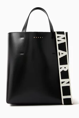 Buy Marni Black Museo Tote Bag in Calf Leather For Women Online Ounass Bahrain