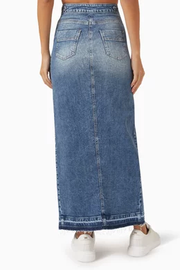 Maxi denim skirts xxl online