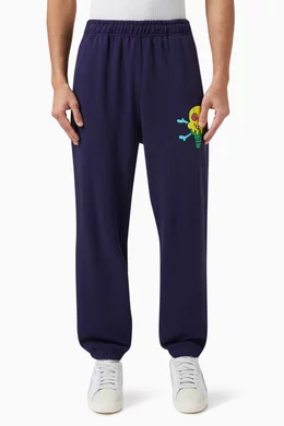 Buy Ice Cream Blue Cones Bones Jogger Pants in Jersey For Men Online Ounass Bahrain
