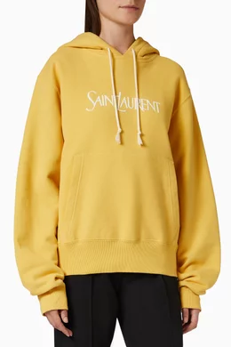 Saint laurent yellow hoodie new arrivals