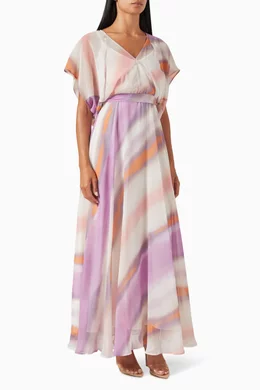 Buy Marella Purple Venice Printed Maxi Dress For Women Online Ounass Bahrain