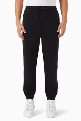 Buy BOSS Black Hadiko Logo Sweatpants in Stretch cotton For Men Online Ounass Bahrain