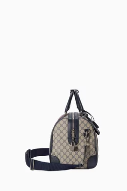Buy Gucci Brown Small Savoy Duffle Bag in GG Supreme Canvas For UNISEX Online Ounass Bahrain