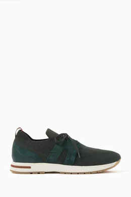 Buy Loro Piana Green 360 Lady Flexy Walk Sneakers in Wish® Wool
