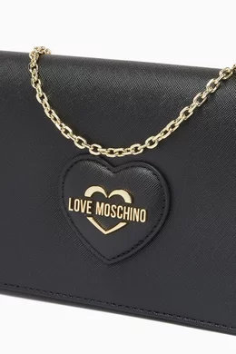 Love moschino heart crossbody bag sale