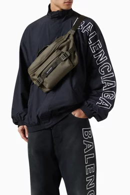 Buy Balenciaga Green Large Army Beltbag in Recycled Nylon For Men Online Ounass Bahrain