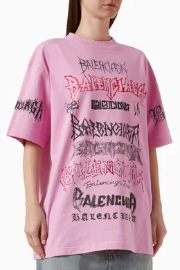 Balenciaga t shirt womens pink store
