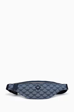Mcm fanny pack blue sale