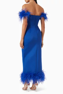 hugo boss blue dress Jovani 37435 black feather dress  Mia Bella Couture