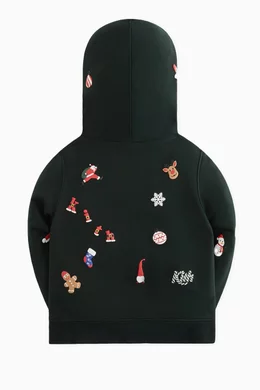 Buy Kith Black Kithmas Kids Ornament Williams Hoodie in Cotton fleece For UNISEX Online Ounass Bahrain