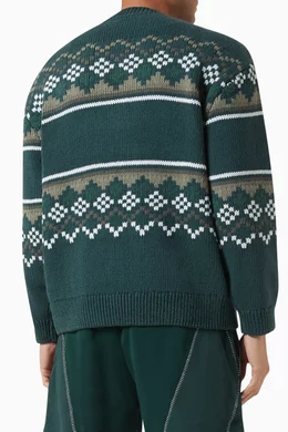 Buy Kith Multicolour Fairisle Sweater in Cotton knit For Men Online Ounass Bahrain