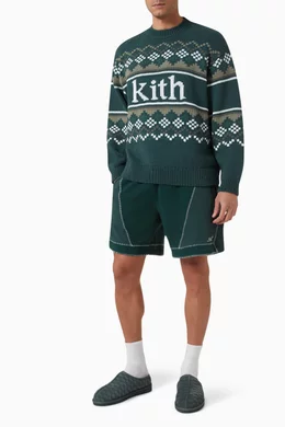 Buy Kith Multicolour Fairisle Sweater in Cotton knit For Men Online Ounass Bahrain