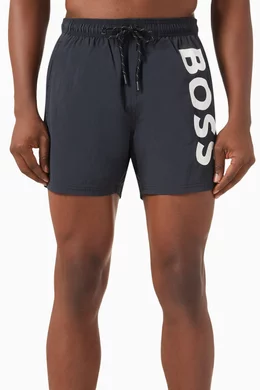 Boss swim shorts mens cheap