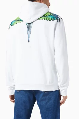 Marcelo burlon white hoodie online