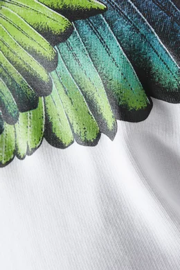 Buy Marcelo Burlon White Icon Wings Hoodie in Cotton For Men Online Ounass Bahrain