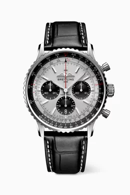 Buy Breitling Black Navitimer B01 Chronograph Watch 43mm For Men Online Ounass Bahrain